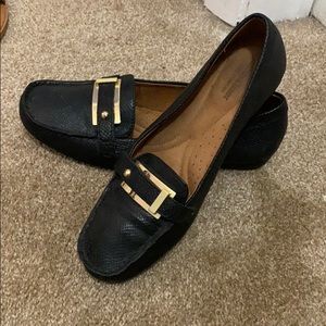 Black loafers
